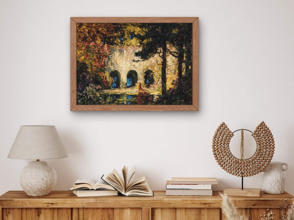 Solitary Thoughts by Thomas Edwin Mostyn, Wall Art Print, Fine Art Reproduction, Museum Quality Decor, Poster