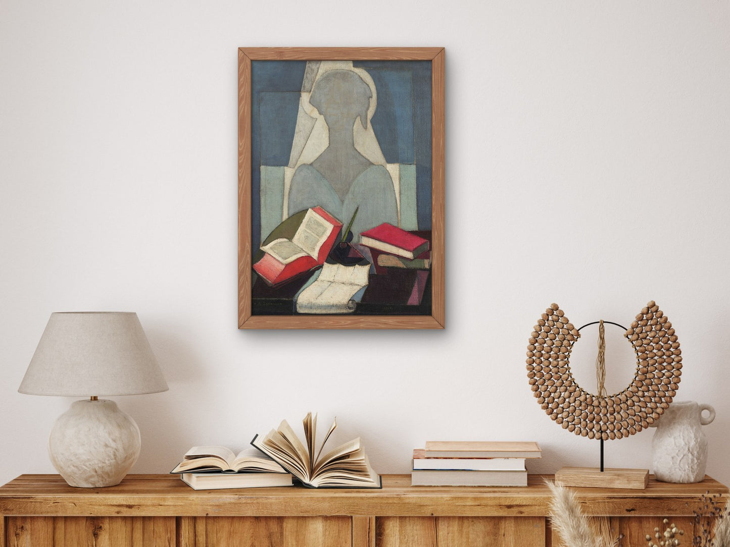 The Poetess by Ángel Zárraga 1917, Wall Art Print, Fine Art Reproduction, Museum Quality Decor, Poster