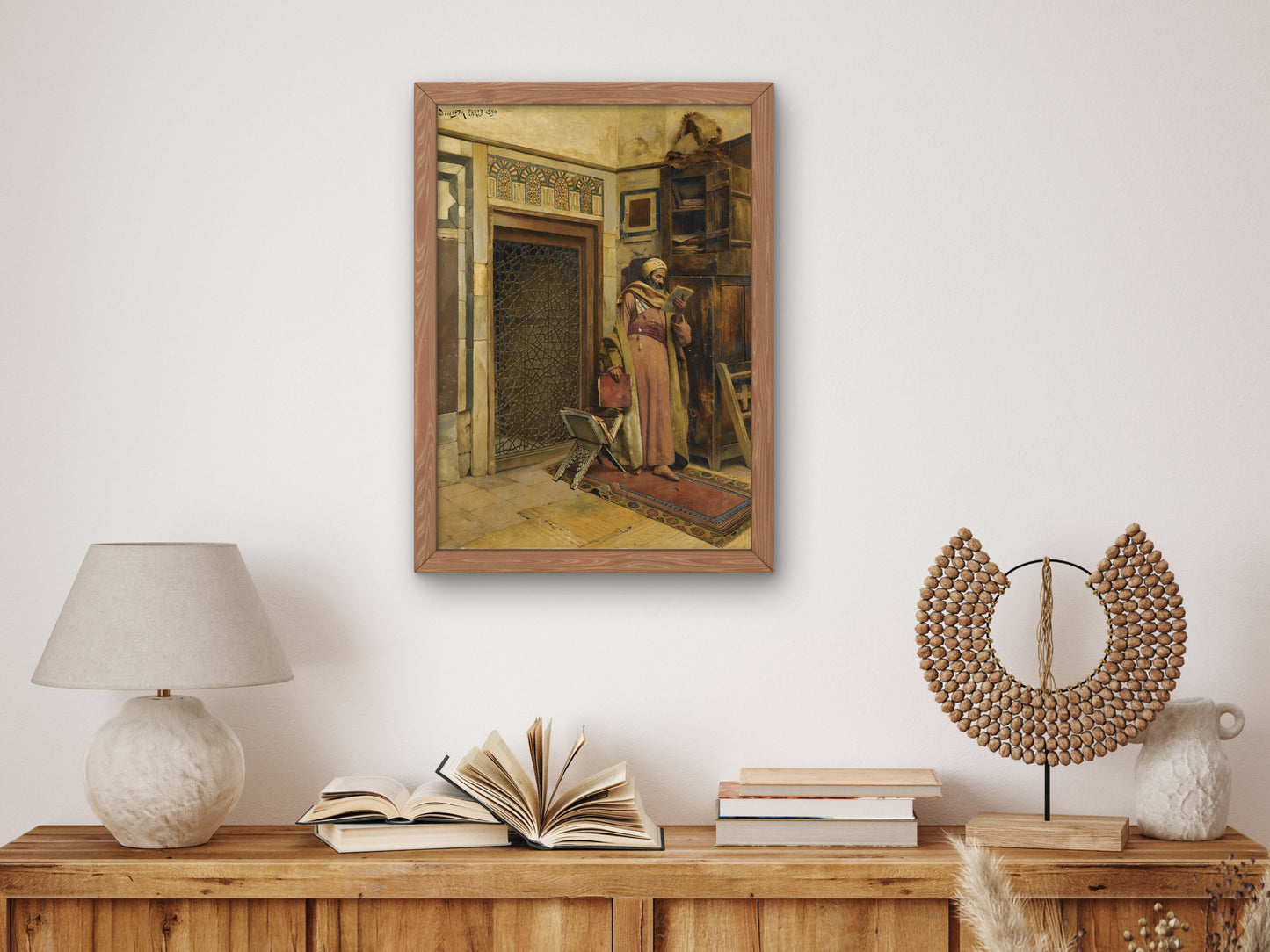 The Scholar by Ludwig Deutsch 1890, Wall Art Print, Fine Art Reproduction, Museum Quality Decor, Poster