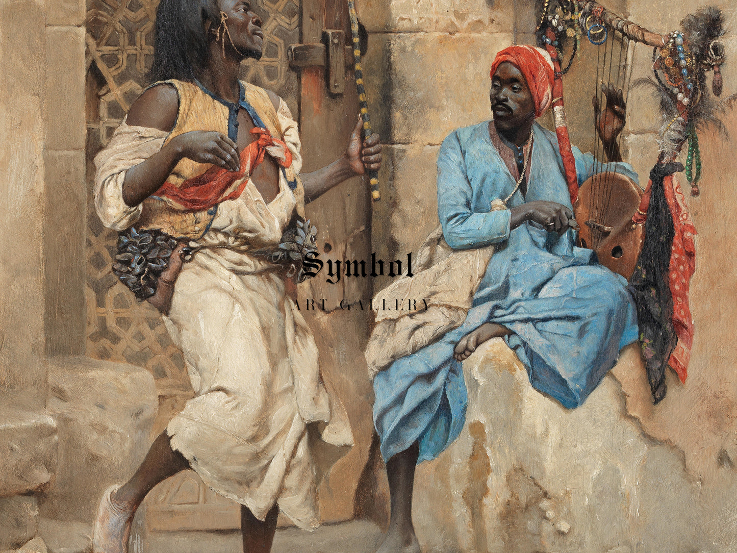 The Performance by Ludwig Deutsch 1885, Wall Art Print, Fine Art Reproduction, Museum Quality Decor, Poster