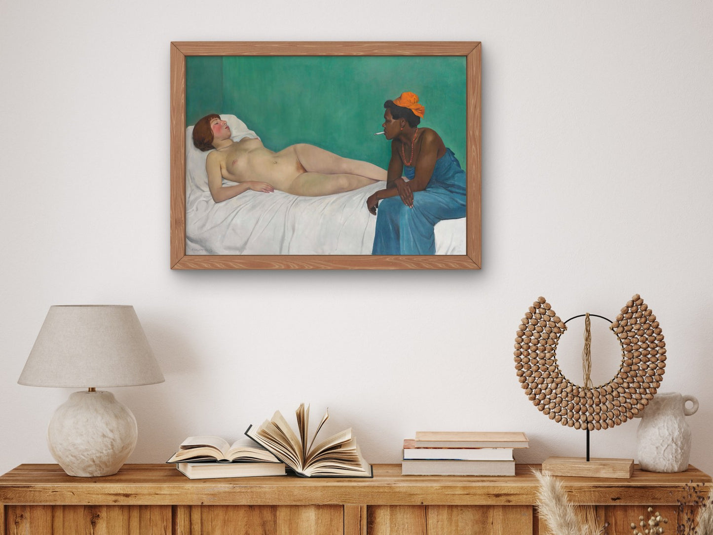 The White and the Black by Félix Vallotton 1913, Wall Art Print, Fine Art Reproduction, Museum Quality Decor, Poster
