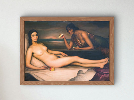 Good Fortune by Julio Romero de Torres, Wall Art Print, Fine Art Reproduction, Museum Quality Decor, Poster