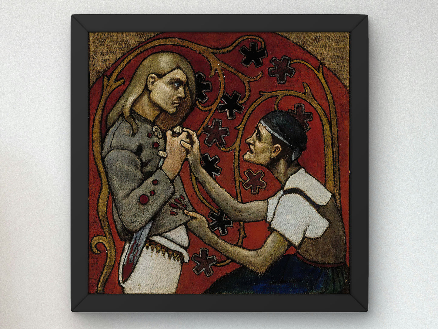 The Fratricide by Akseli Gallen Kallela 1897, Wall Art Print, Fine Art Reproduction, Museum Quality Decor, Poster