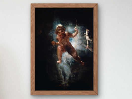 Puck by Henry Fuseli, Wall Art Print, Fine Art Reproduction, Museum Quality Decor, Poster