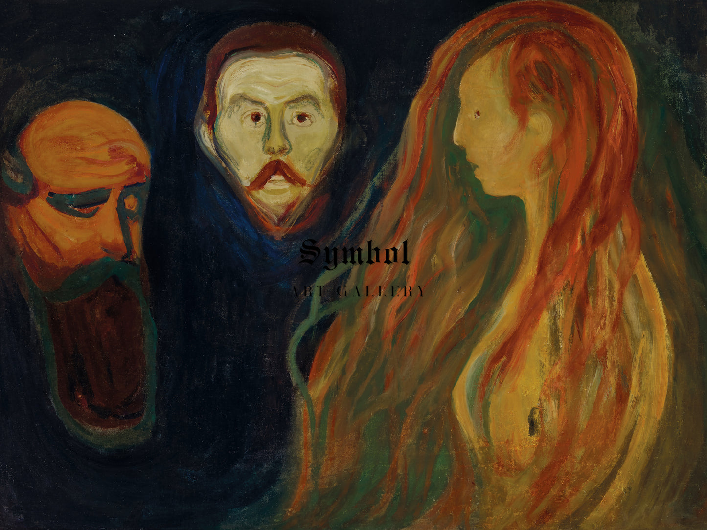 Tragedy by Edvard Munch 1898, Wall Art Print, Fine Art Reproduction, Museum Quality Decor, Poster