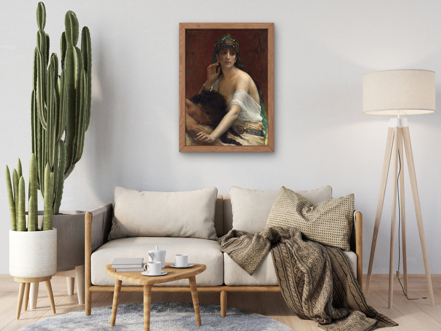 Samson and Delilah by Alexandre Cabanel 1878, Wall Art Print, Fine Art Reproduction, Museum Quality Decor, Poster