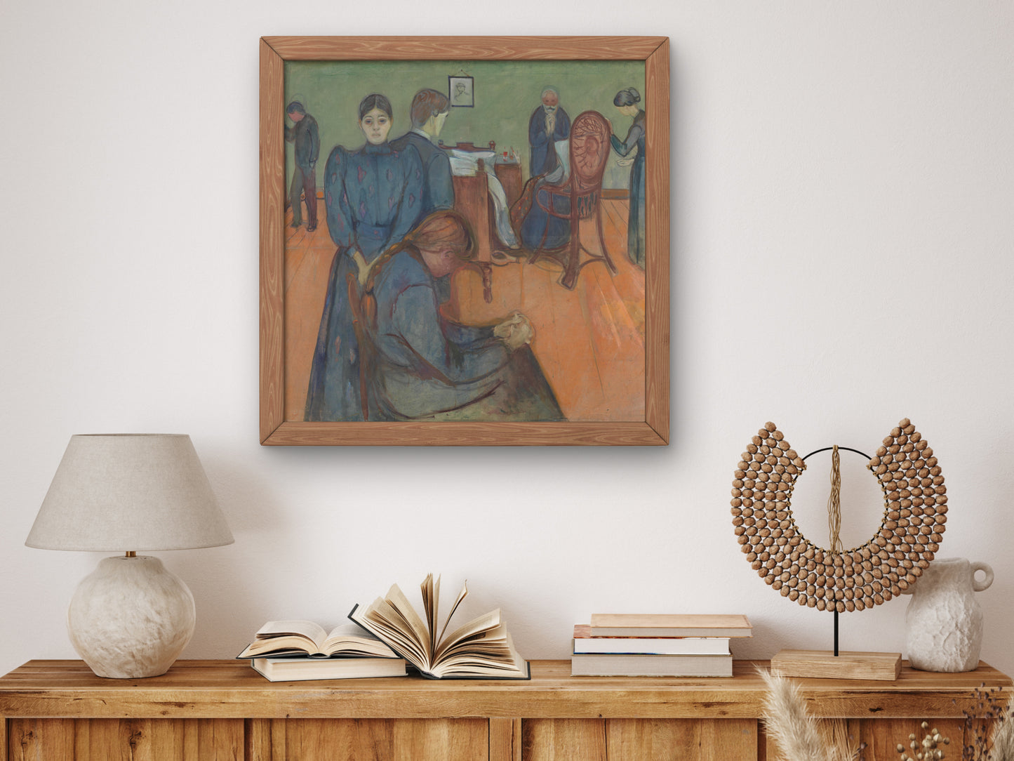 Death in the Sickroom by Edvard Munch 1893, Wall Art Print, Fine Art Reproduction, Museum Quality Decor, Poster