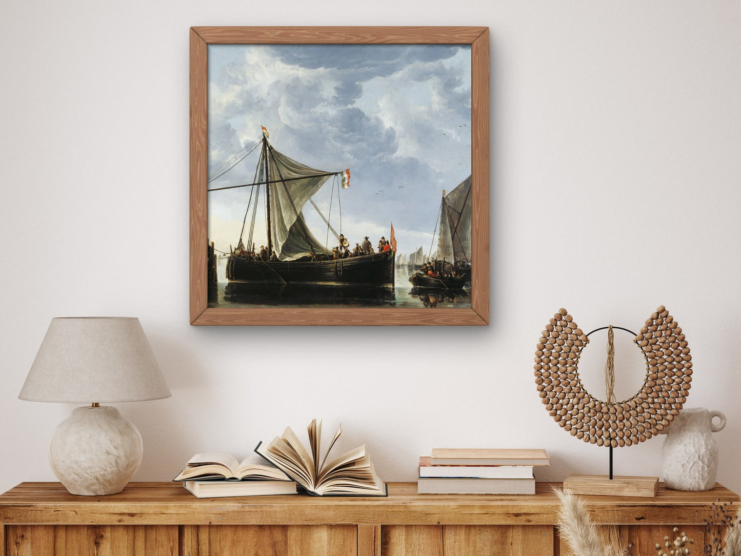 The Passage Boat by Albert Cuyp 1650, Wall Art Print, Fine Art Reproduction, Museum Quality Decor, Poster
