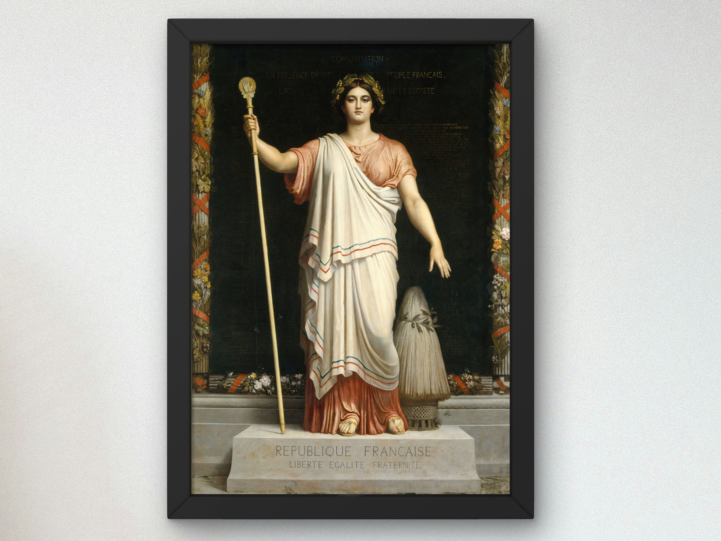 The Republic by Dominique Louis Papety 1848, Wall Art Print, Fine Art Reproduction, Museum Quality Decor, Poster