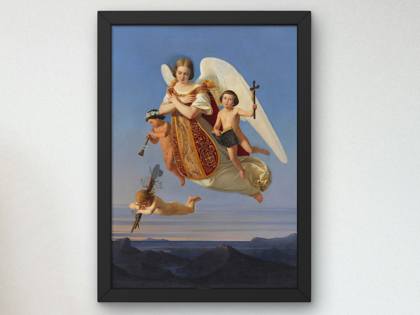 Allegory of Sunday by Ditlev Blunck 1841, Wall Art Print, Fine Art Reproduction, Museum Quality Decor, Poster