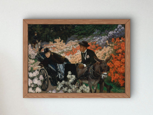 The Morning Ride by James Tissot 1873, Wall Art Print, Fine Art Reproduction, Museum Quality Decor, Poster