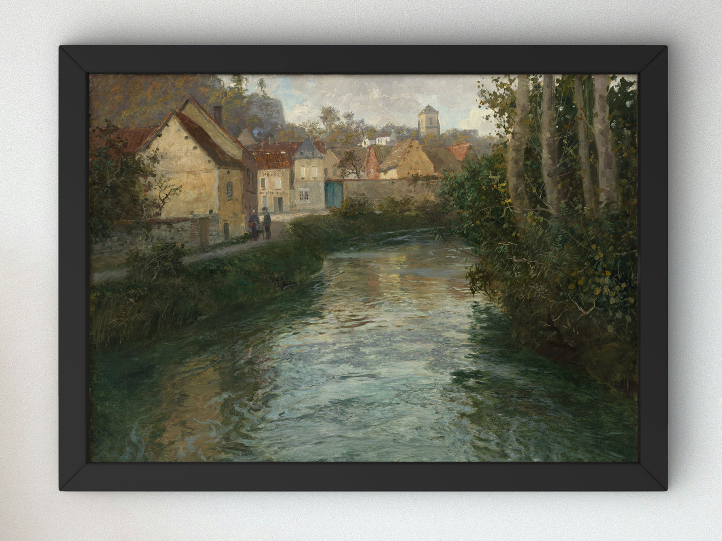 Picquigny by Frits Thaulow 1899, Wall Art Print, Fine Art Reproduction, Museum Quality Decor, Poster