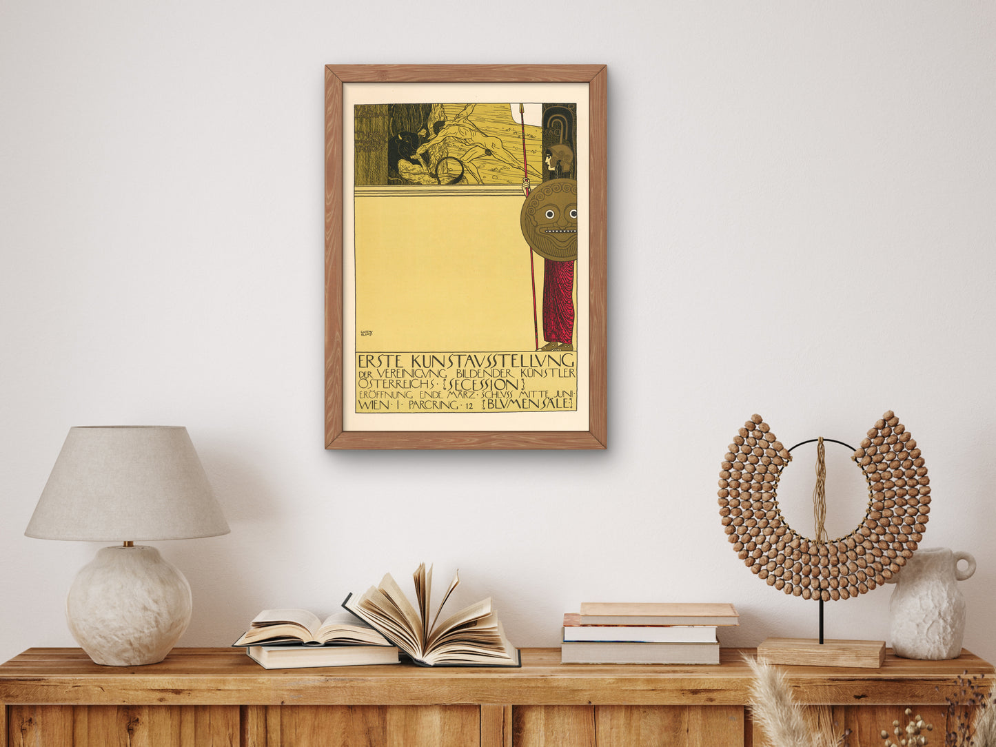 First Vienna Secession Exhibition by Gustav Klimt 1897, Wall Art Print, Fine Art Reproduction, Museum Quality Decor, Poster