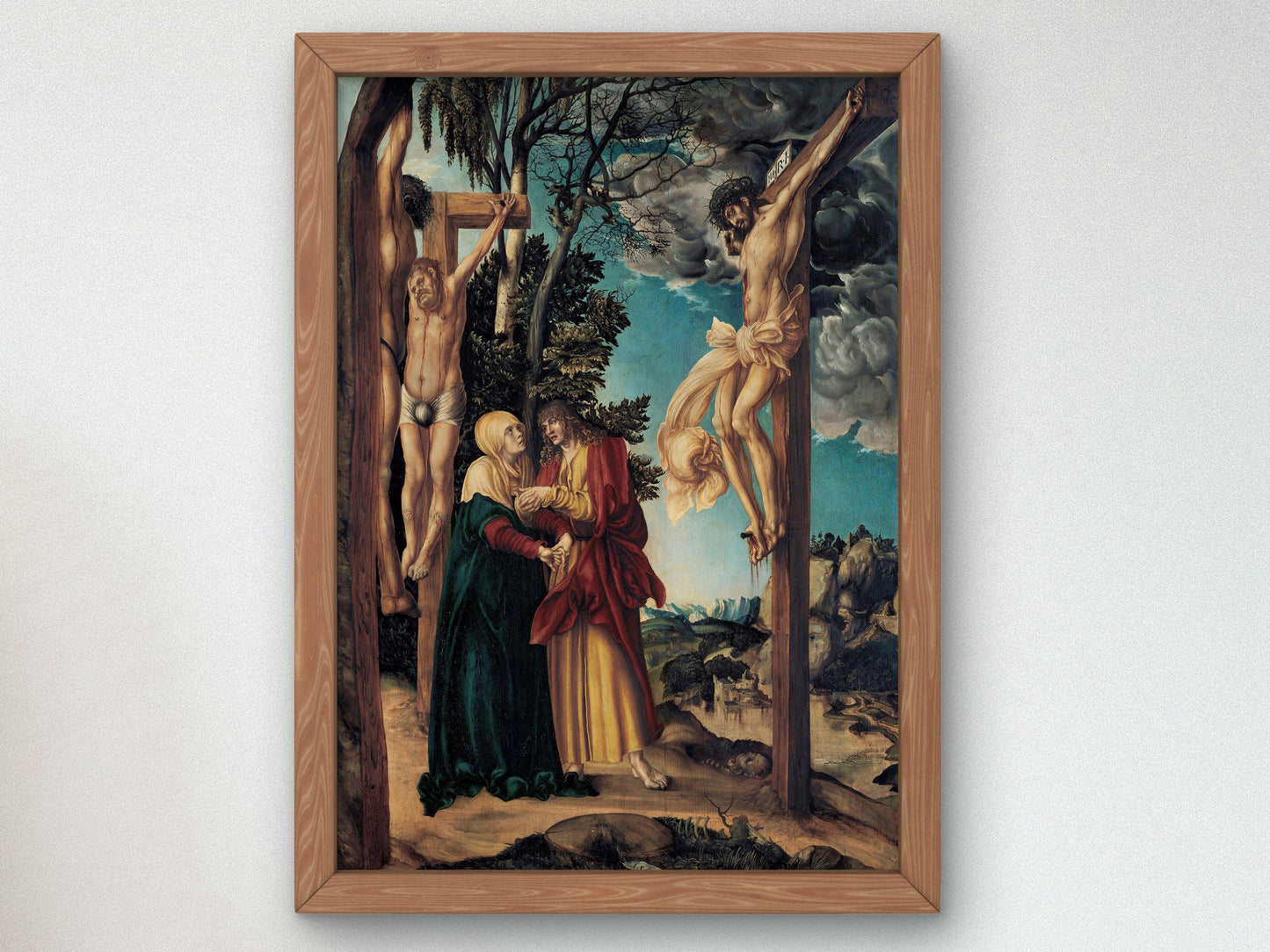 The Lamentation of Christ by Lucas Cranach the Elder 1503, Wall Art Print, Fine Art Reproduction, Museum Quality Decor, Poster