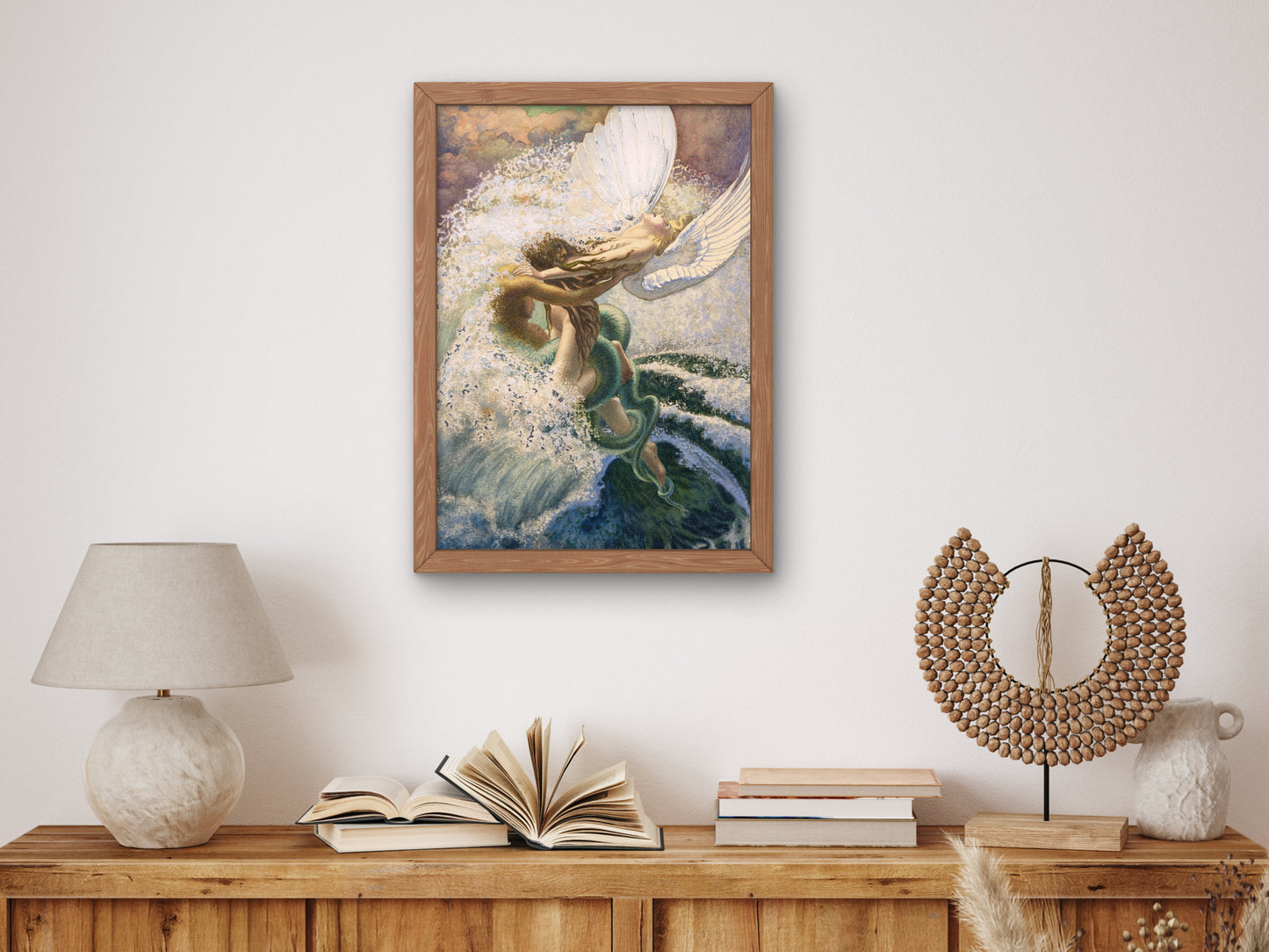 Spleen and Ideal, illustration for The Flowers of Evil by Carlos Schwabe 1891, Wall Art Print, Fine Art Reproduction, Museum Quality Decor