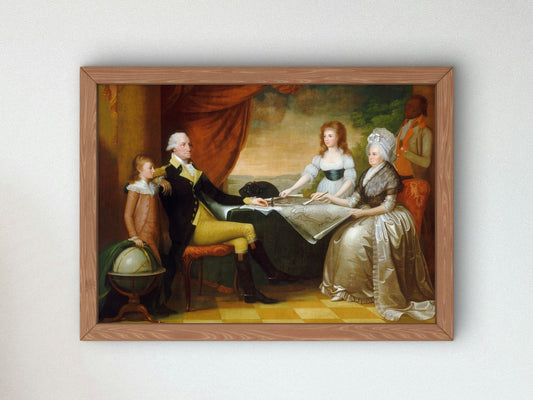 The Washington Family by Edward Savage 1789, Wall Art Print, Fine Art Reproduction, Museum Quality Decor, Poster