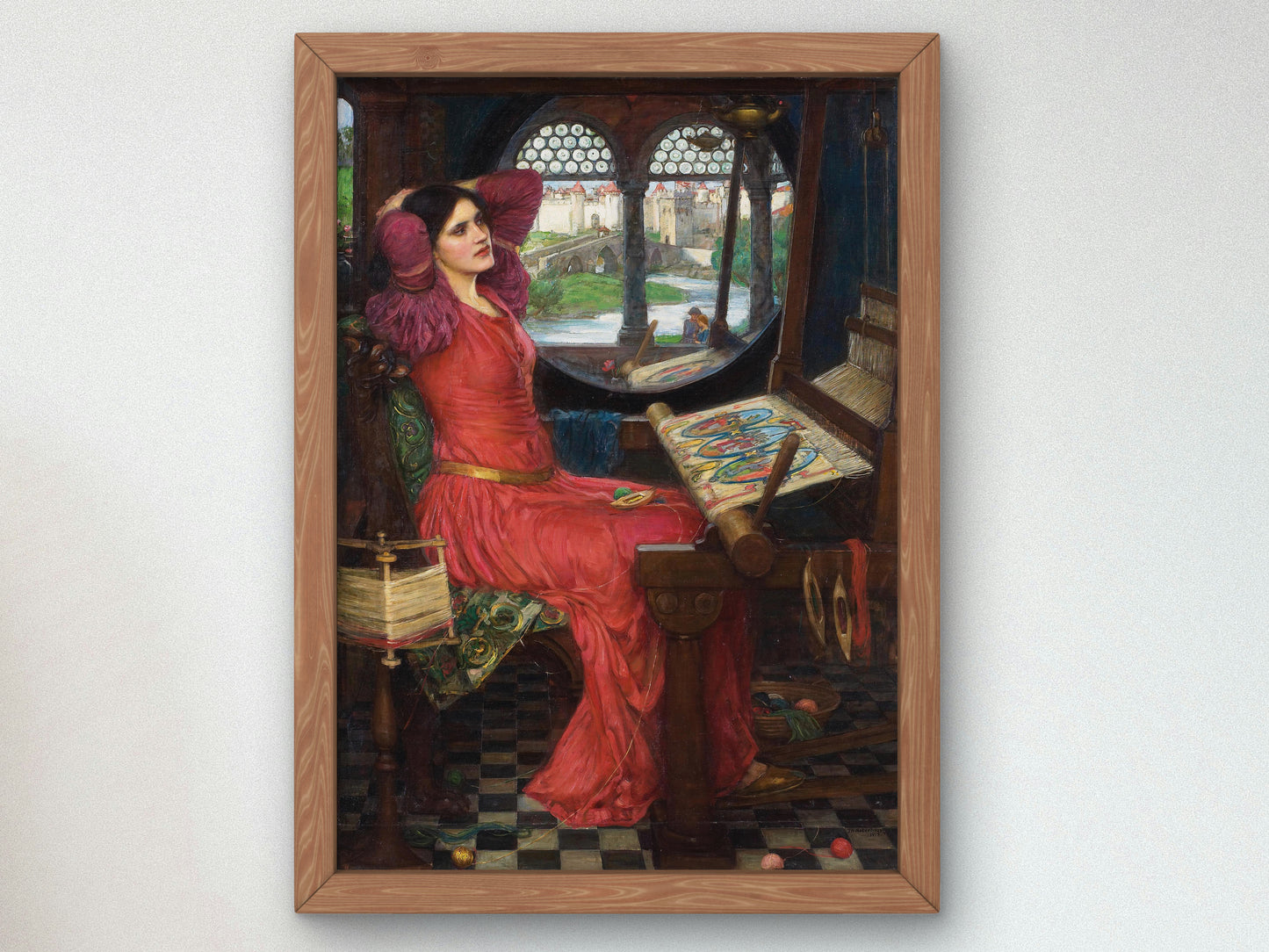 I Am Half Sick of Shadows, Said the Lady of Shalott by John William Waterhouse 1916, Wall Art Print, Fine Art Reproduction, Museum Quality