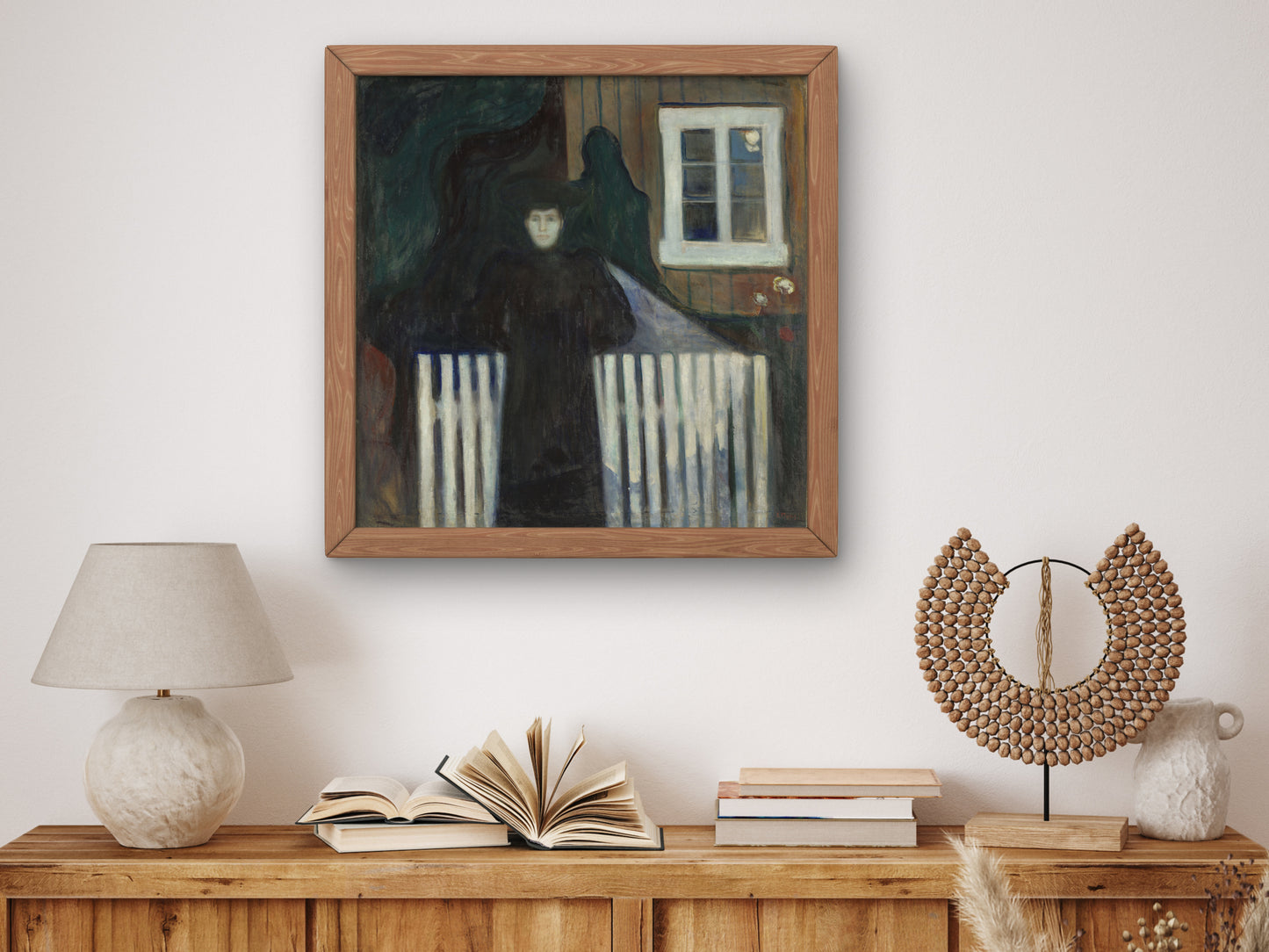 Moonlight by Edvard Munch 1893, Wall Art Print, Fine Art Reproduction, Museum Quality Decor, Poster