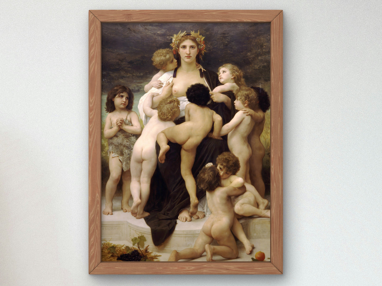 Alma Parens by William Bouguereau 1883, Wall Art Print, Fine Art Reproduction, Museum Quality Decor, Poster