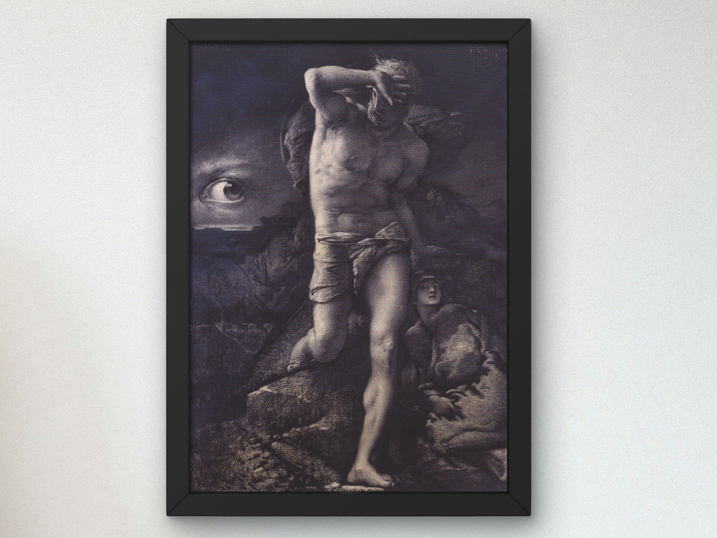 La Conscience by François Chifflart 1885, Wall Art Print, Fine Art Reproduction, Museum Quality Decor, Poster