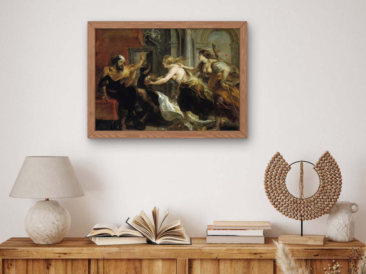 Tereus Confronted with the Head of His Son Itylus by Peter Paul Rubens 1636, Wall Art Print, Fine Art Reproduction, Museum Quality Decor