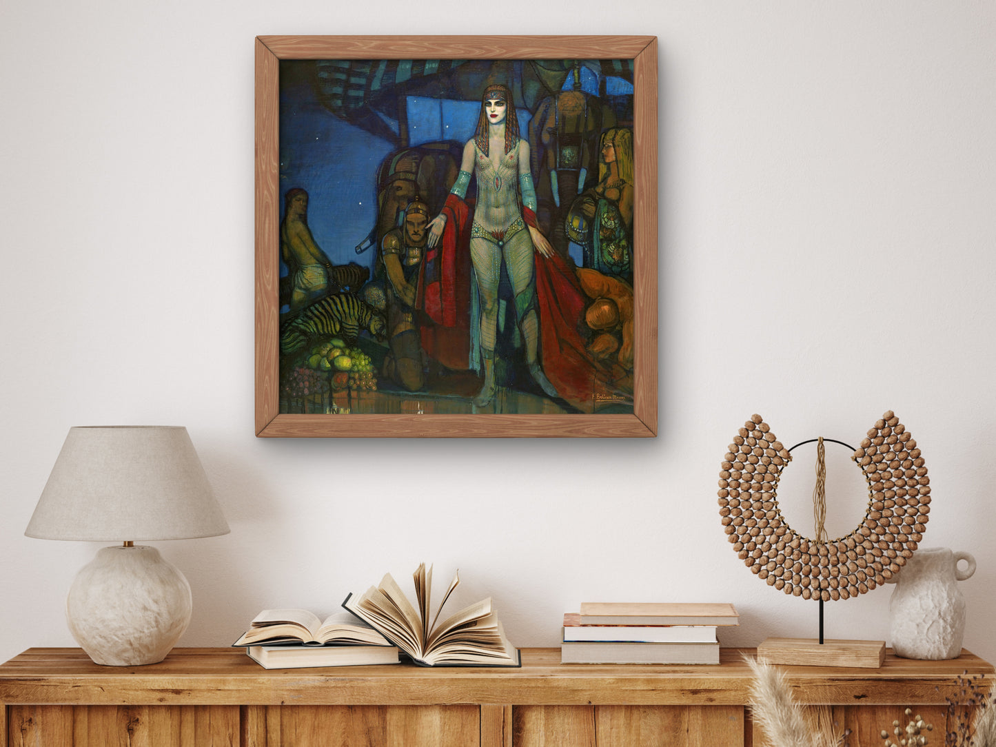 The Queen of Sheba by Federico Beltrán Masses, Wall Art Print, Fine Art Reproduction, Museum Quality Decor, Poster