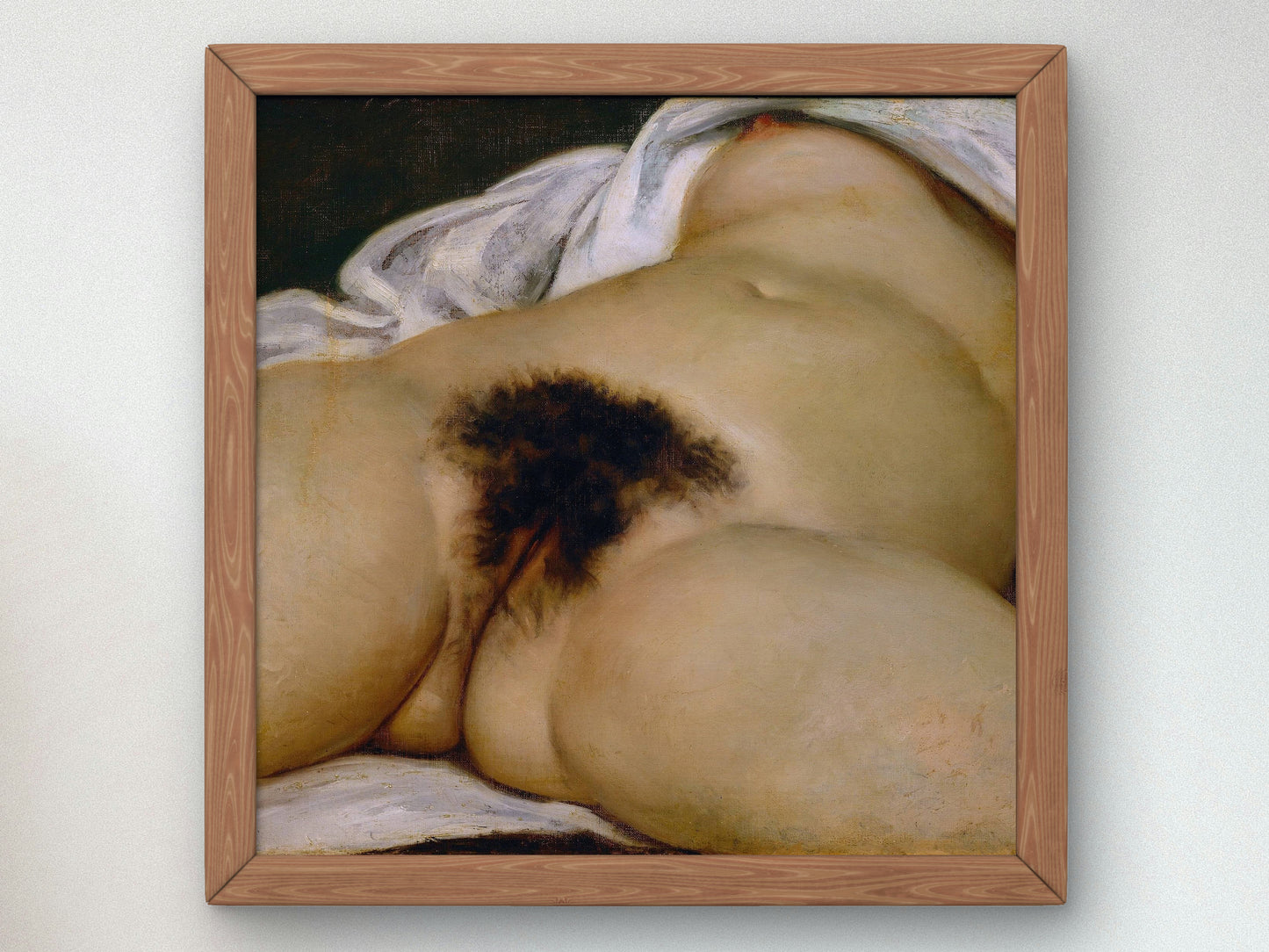 Origin of the World by Gustave Courbet 1866, Wall Art Print, Fine Art Reproduction, Museum Quality Decor, Poster