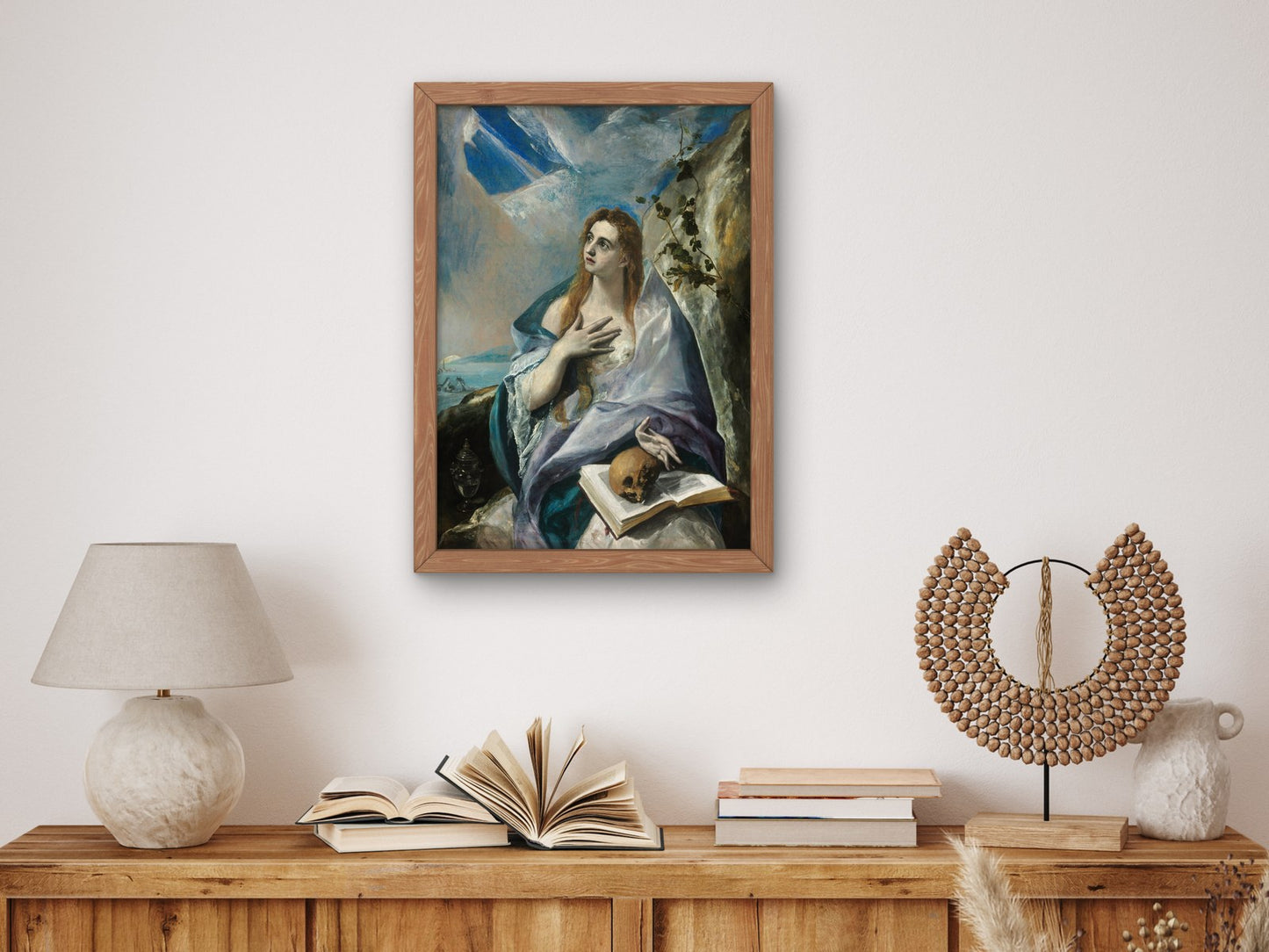 The Penitent Mary Magdalene by El Greco 1576, Wall Art Print, Fine Art Reproduction, Museum Quality Decor, Poster