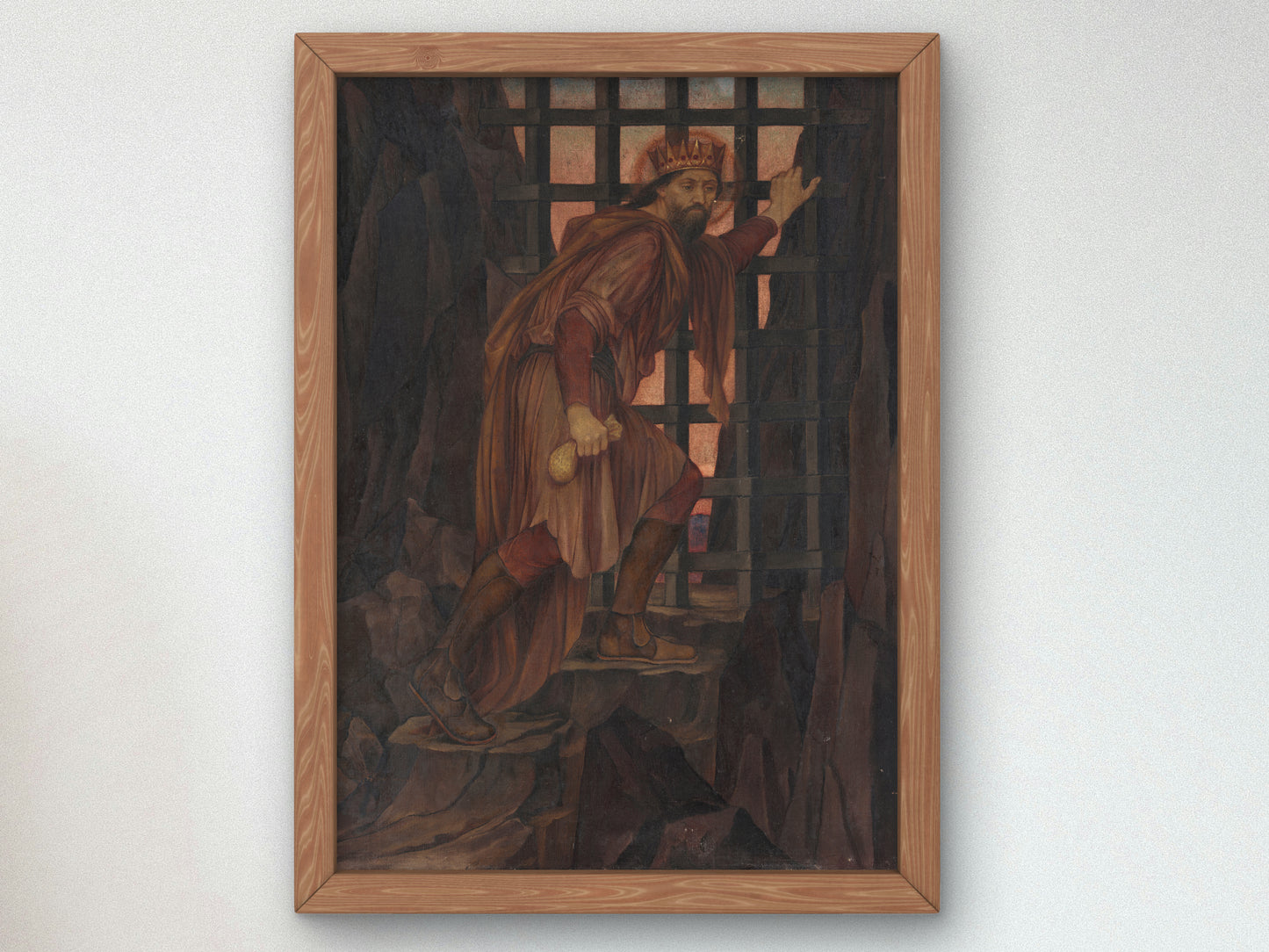 The Barred Gate by Evelyn De Morgan 1914, Wall Art Print, Fine Art Reproduction, Museum Quality Decor, Poster