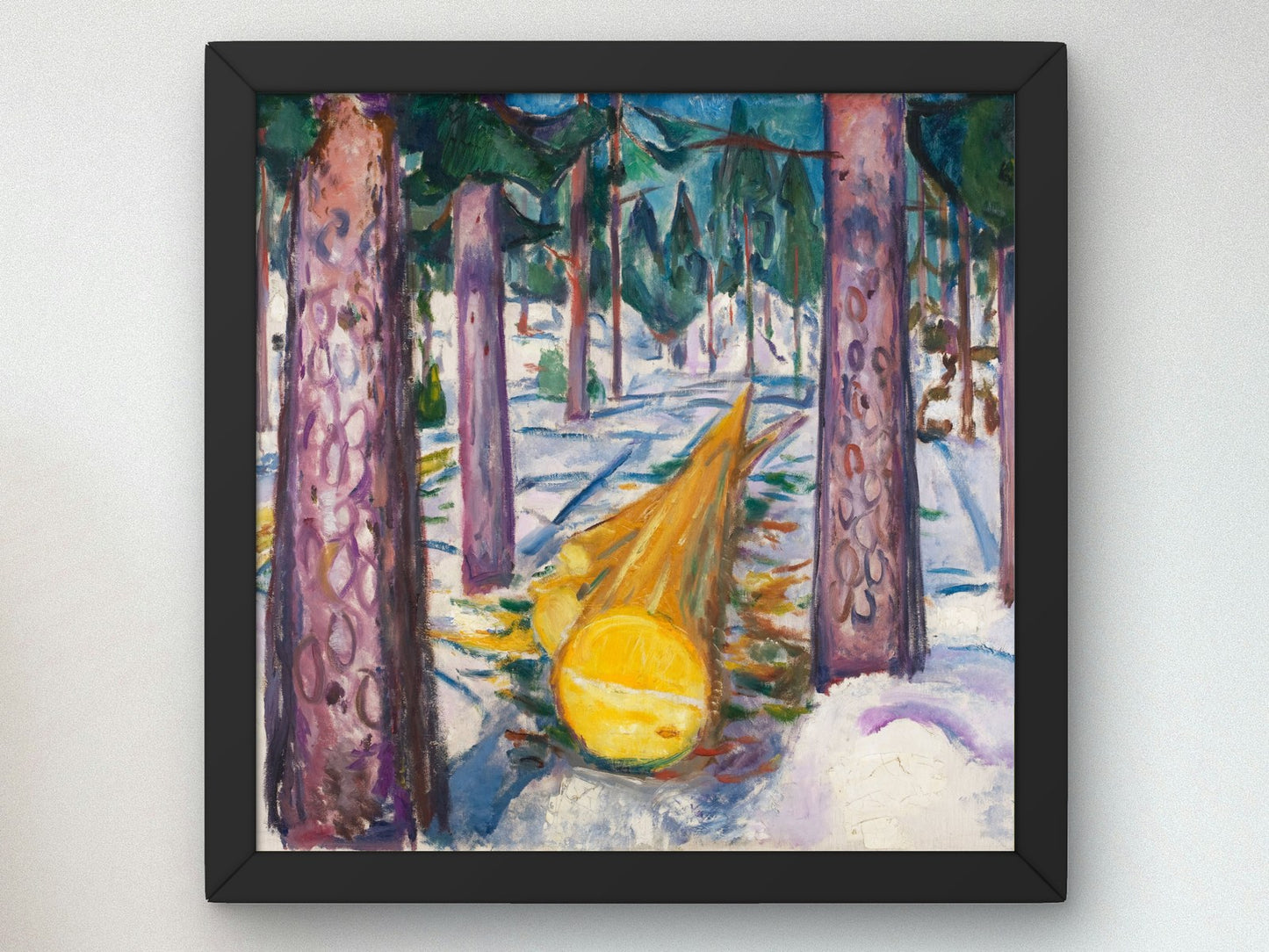 The Yellow Log by Edvard Munch 1912, Wall Art Print, Fine Art Reproduction, Museum Quality Decor, Poster