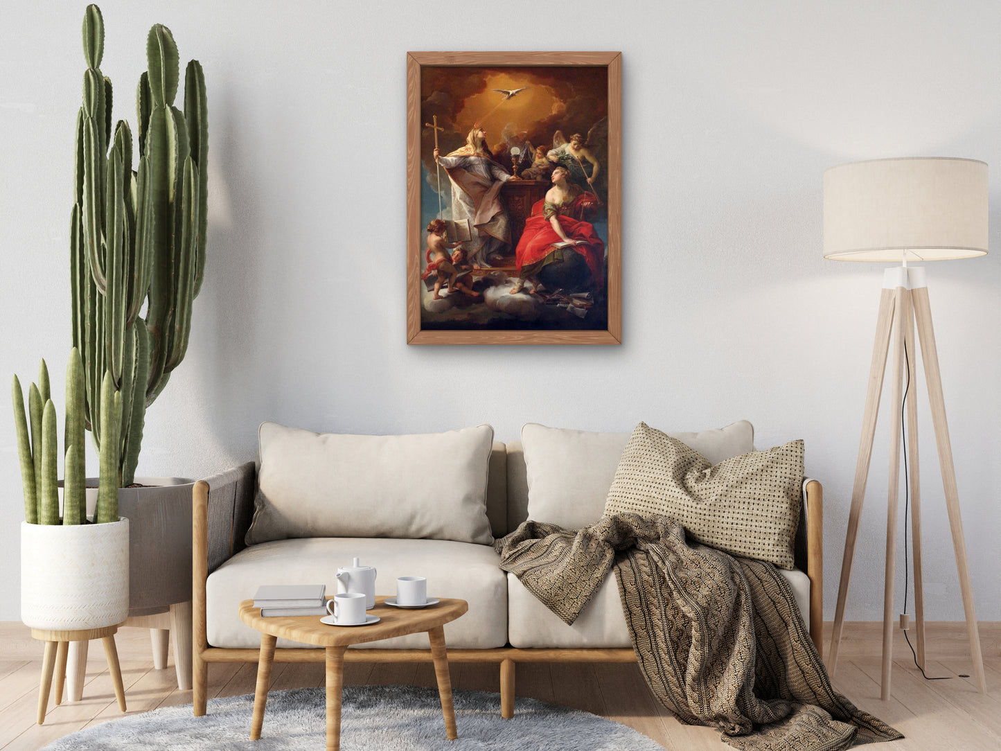 Allegory of Religion by Pompeo Batoni, Wall Art Print, Fine Art Reproduction, Museum Quality Decor, Poster