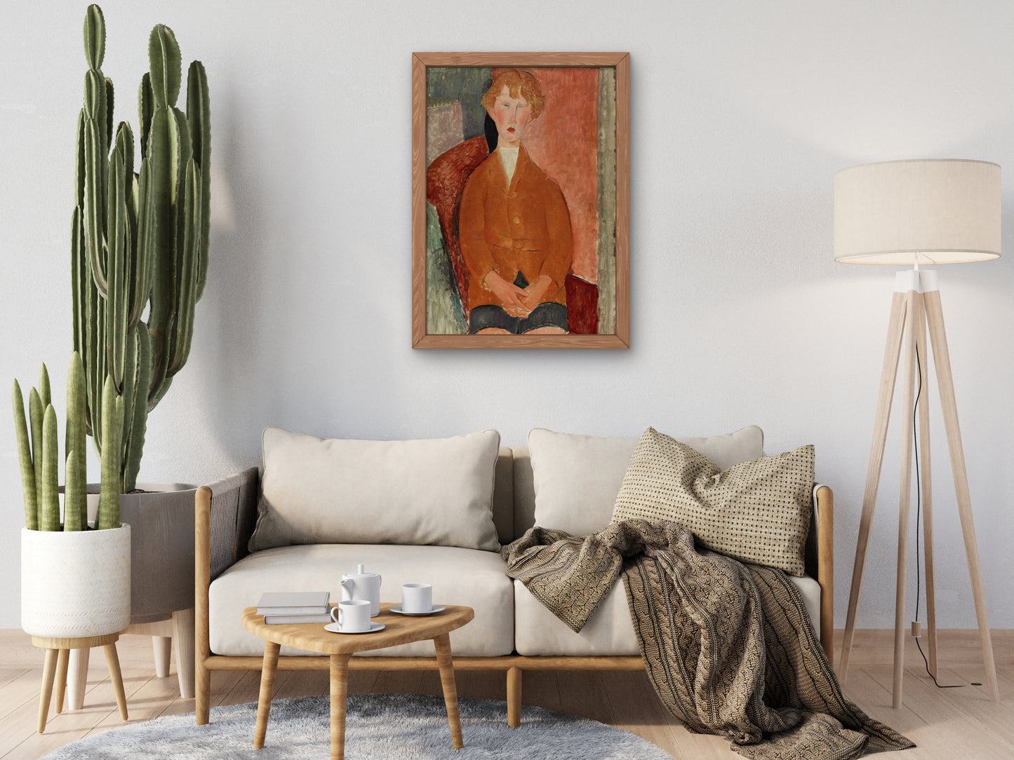 Boy in Short Pants by Amedeo Modigliani 1918, Wall Art Print, Fine Art Reproduction, Museum Quality Decor, Poster