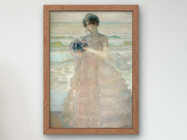 Story of the Sea by Kazimierz Stabrowski 1910, Wall Art Print, Fine Art Reproduction, Museum Quality Decor, Poster