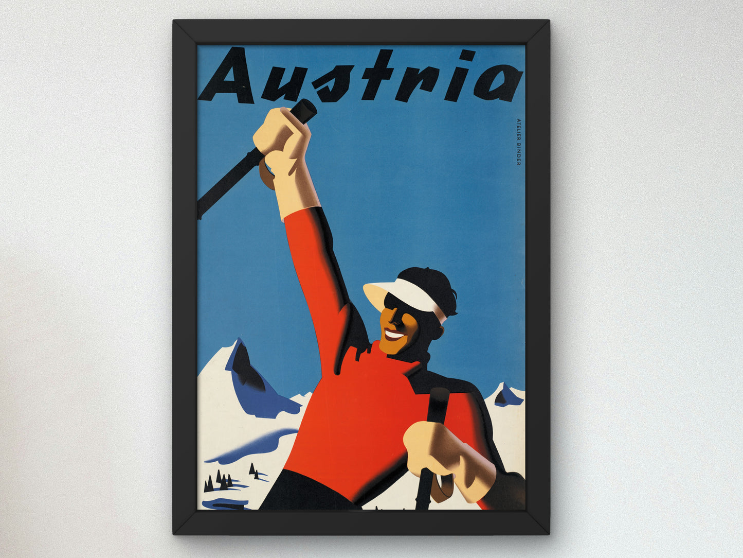 Austria by Joseph Binder 1935, Wall Art Print, Fine Art Reproduction, Museum Quality Decor, Poster