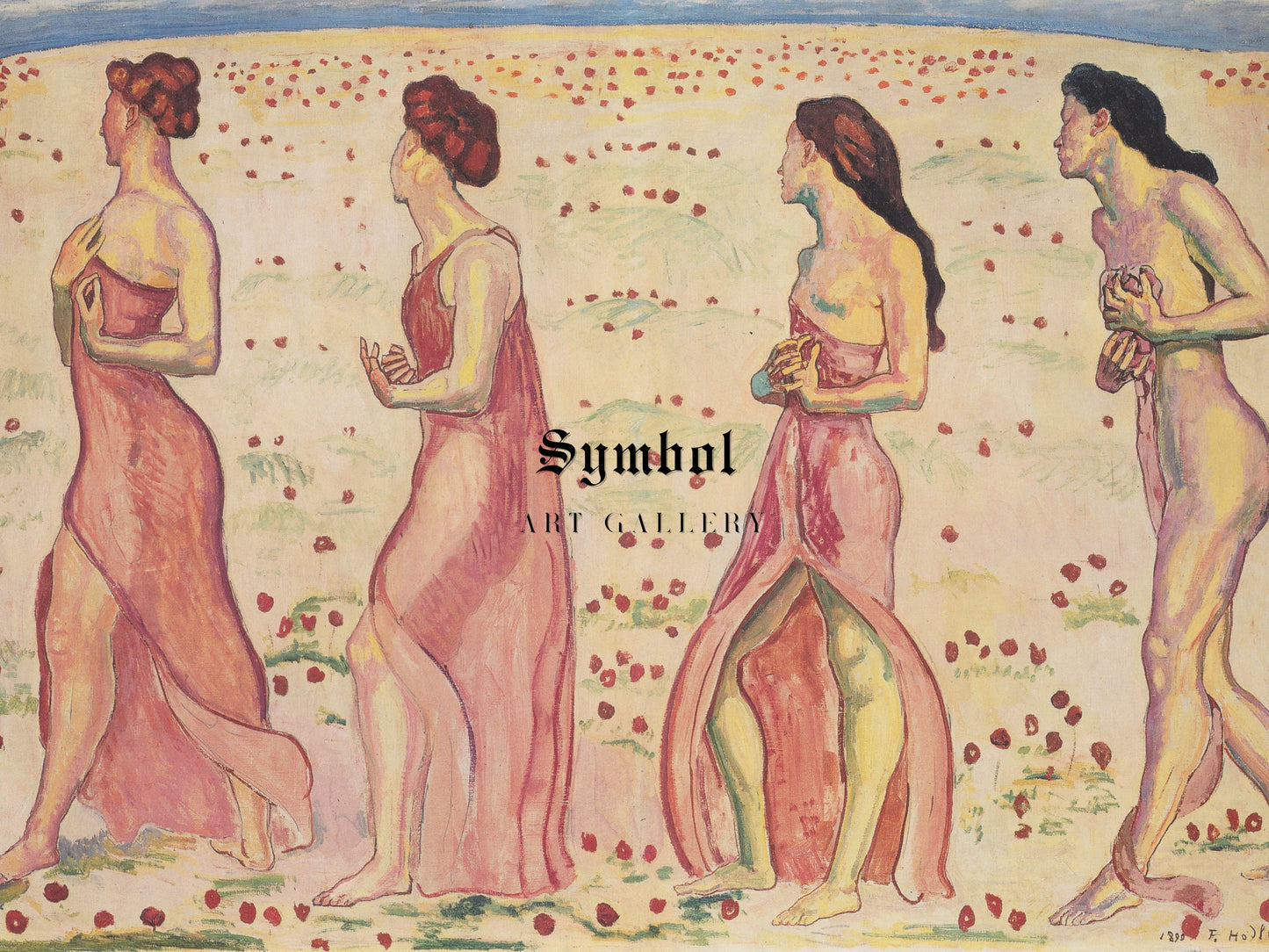 The Feeling by Ferdinand Hodler 1901, Wall Art Print, Fine Art Reproduction, Museum Quality Decor, Poster