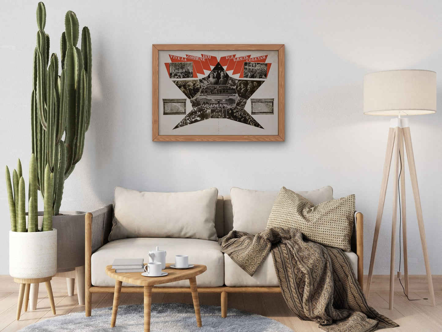 Vive la Commune 1871 by Lazar Lissitzky 1937, Wall Art Print, Fine Art Reproduction, Museum Quality Decor, Poster