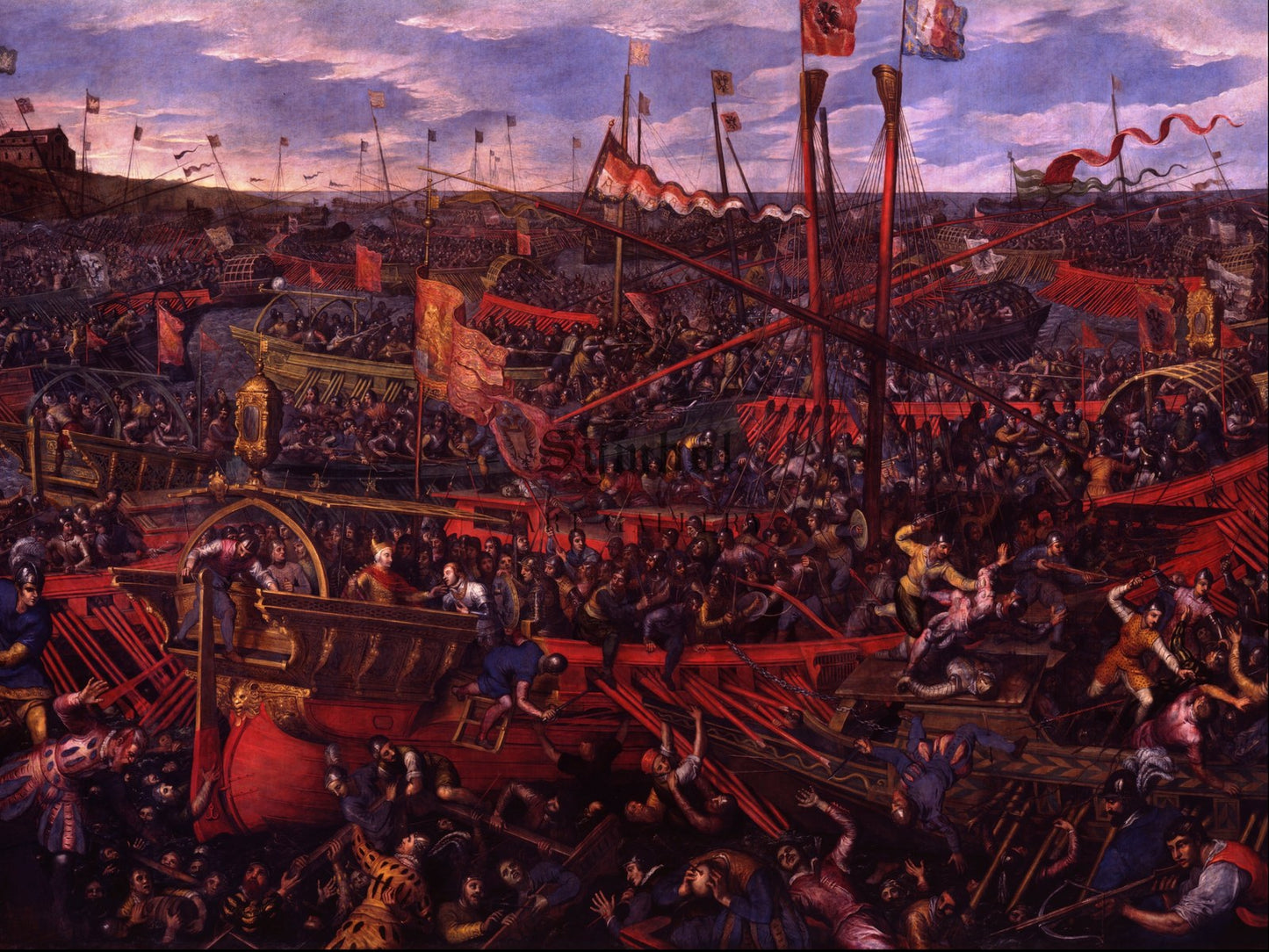 The Battle of Salvore by Domenico Tintoretto 1610, Wall Art Print, Fine Art Reproduction, Museum Quality Decor, Poster