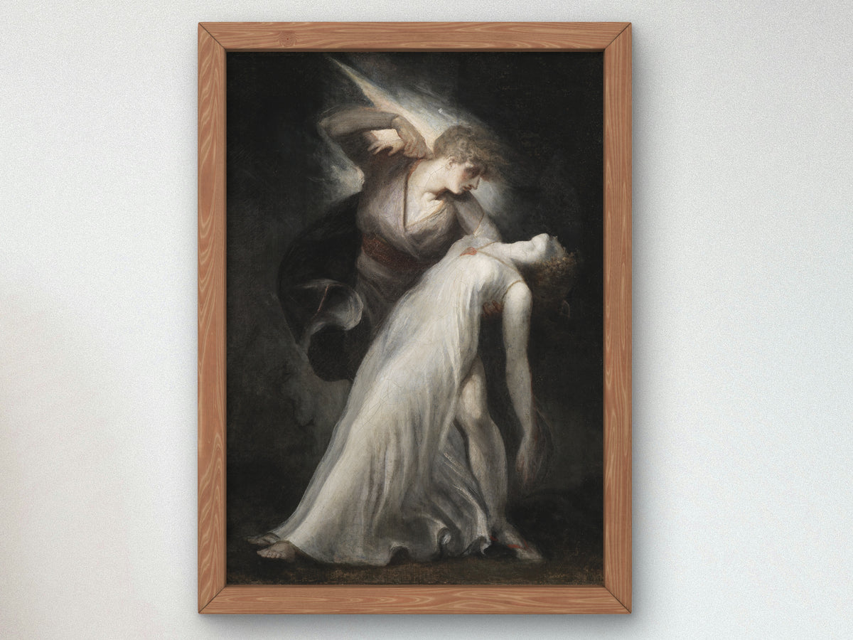 Celadon and Amelia by Henry Fuseli 1801, Wall Art Print, Fine Art Reproduction, Museum Quality Decor, Poster