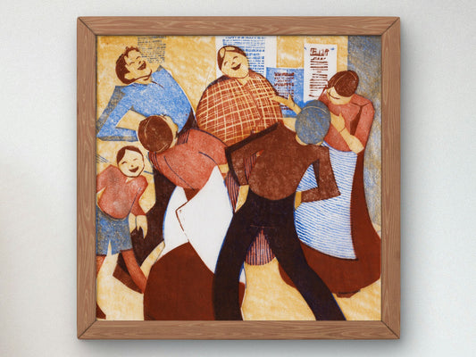 The Joke by Ethel Spowers 1932, Wall Art Print, Fine Art Reproduction, Museum Quality Decor, Poster