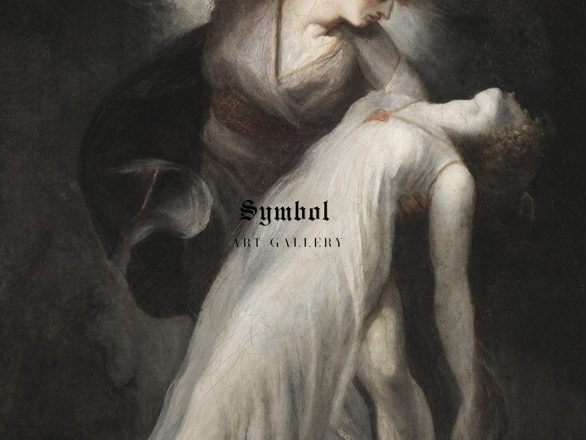 Celadon and Amelia by Henry Fuseli 1801, Wall Art Print, Fine Art Reproduction, Museum Quality Decor, Poster