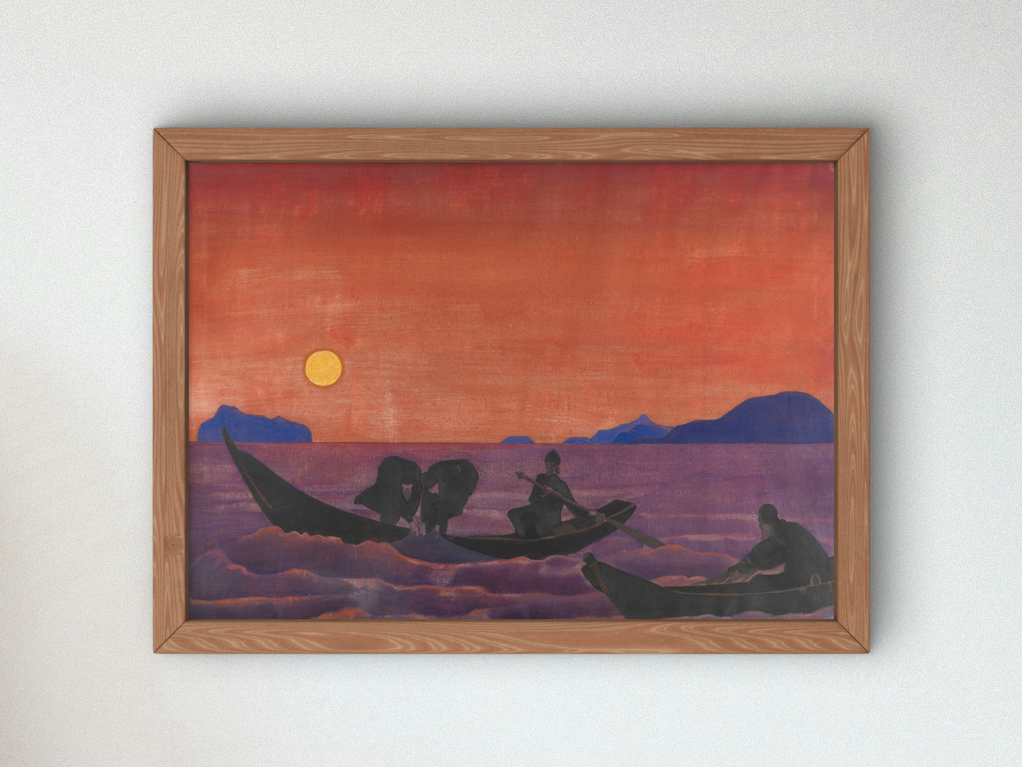 And We Continue Fishing by Nicholas Roerich 1922, Wall Art Print, Fine Art Reproduction, Museum Quality Decor, Poster
