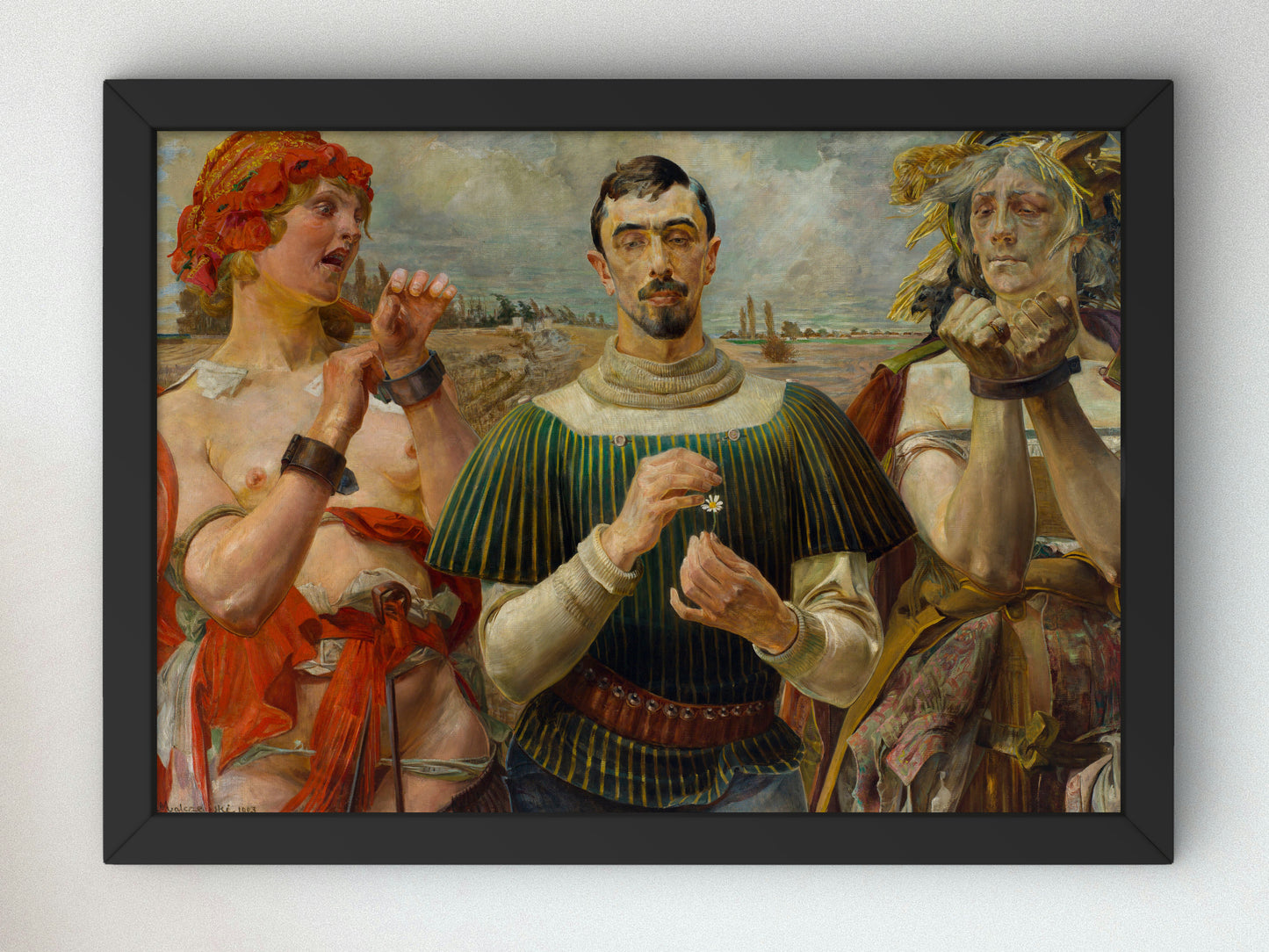 Polish Hamlet by Jacek Malczewski 1903, Wall Art Print, Fine Art Reproduction, Museum Quality Decor, Poster