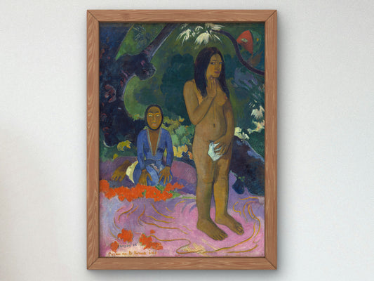 Words of the Devil by Paul Gauguin 1892, Wall Art Print, Fine Art Reproduction, Museum Quality Decor, Poster