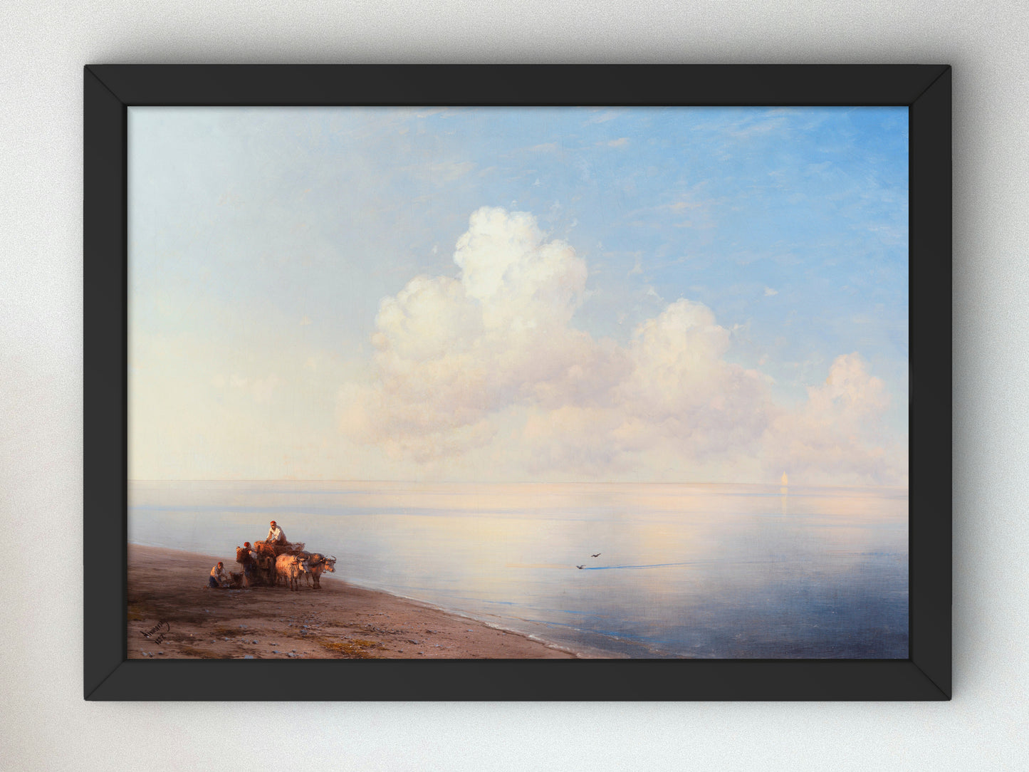 Calm Sea by Ivan Konstantinovich Aivazovsky 1887, Wall Art Print, Fine Art Reproduction, Museum Quality Decor, Poster