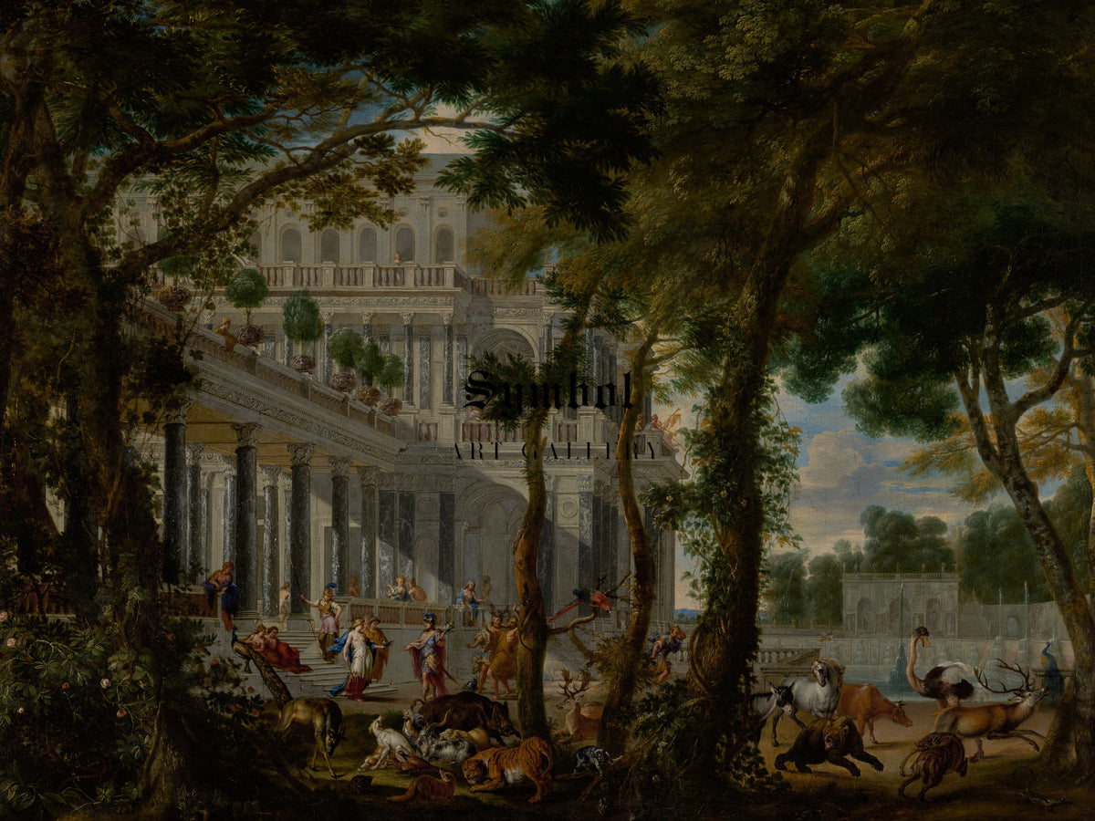Ulysses at the Palace of Circe by Willem Schubart van Ehrenberg 1667, Wall Art Print, Fine Art Reproduction, Museum Quality Decor, Poster