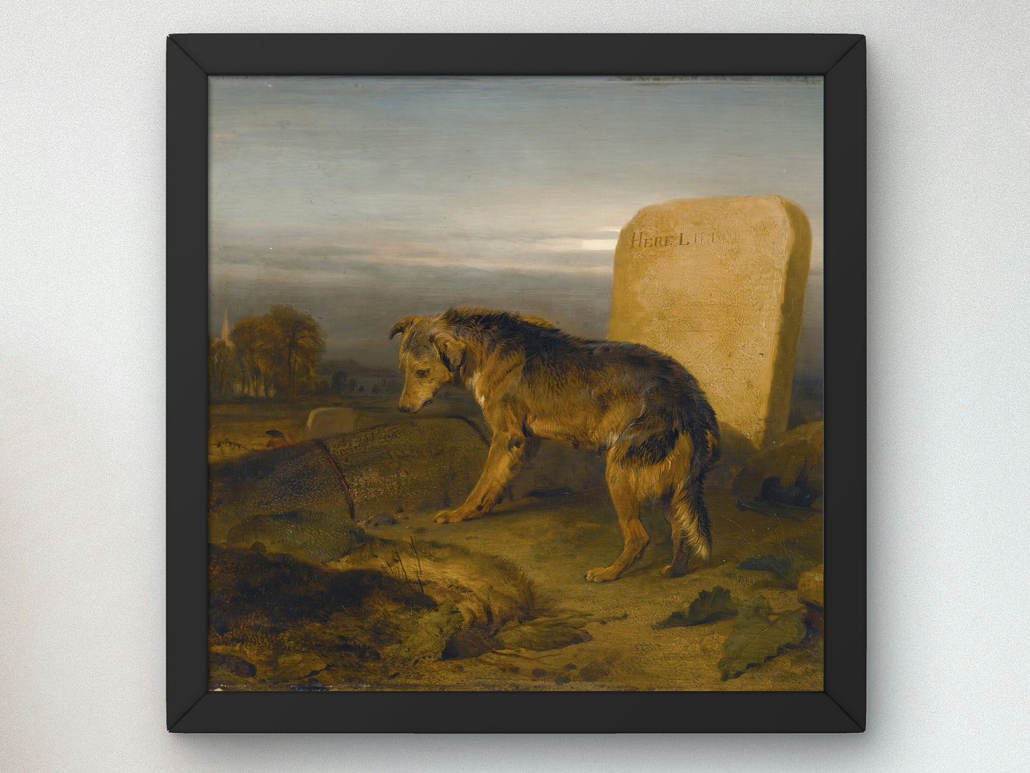 The Poor Dog by Edwin Henry Landseer 1829, Wall Art Print, Fine Art Reproduction, Museum Quality Decor, Poster