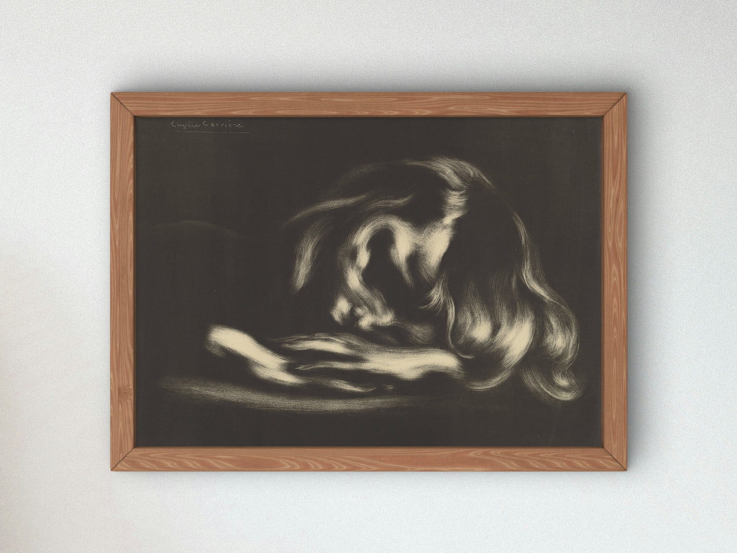 Sleep by Eugène Carrière 1897, Wall Art Print, Fine Art Reproduction, Museum Quality Decor, Poster