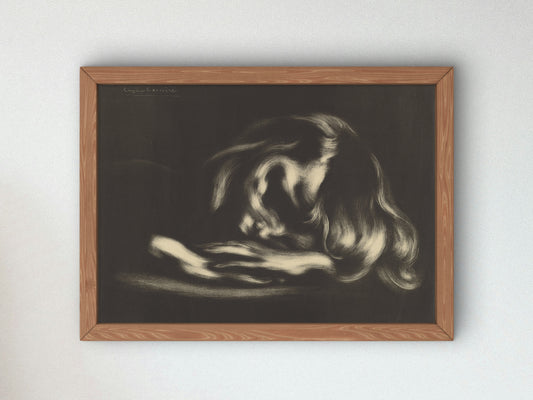 Sleep by Eugène Carrière 1897, Wall Art Print, Fine Art Reproduction, Museum Quality Decor, Poster