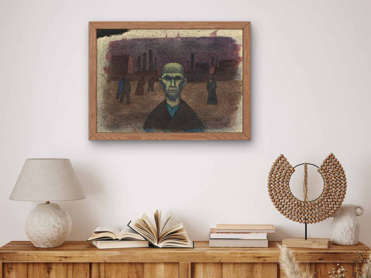 People by Karl Wiener 1935, Wall Art Print, Fine Art Reproduction, Museum Quality Decor, Poster
