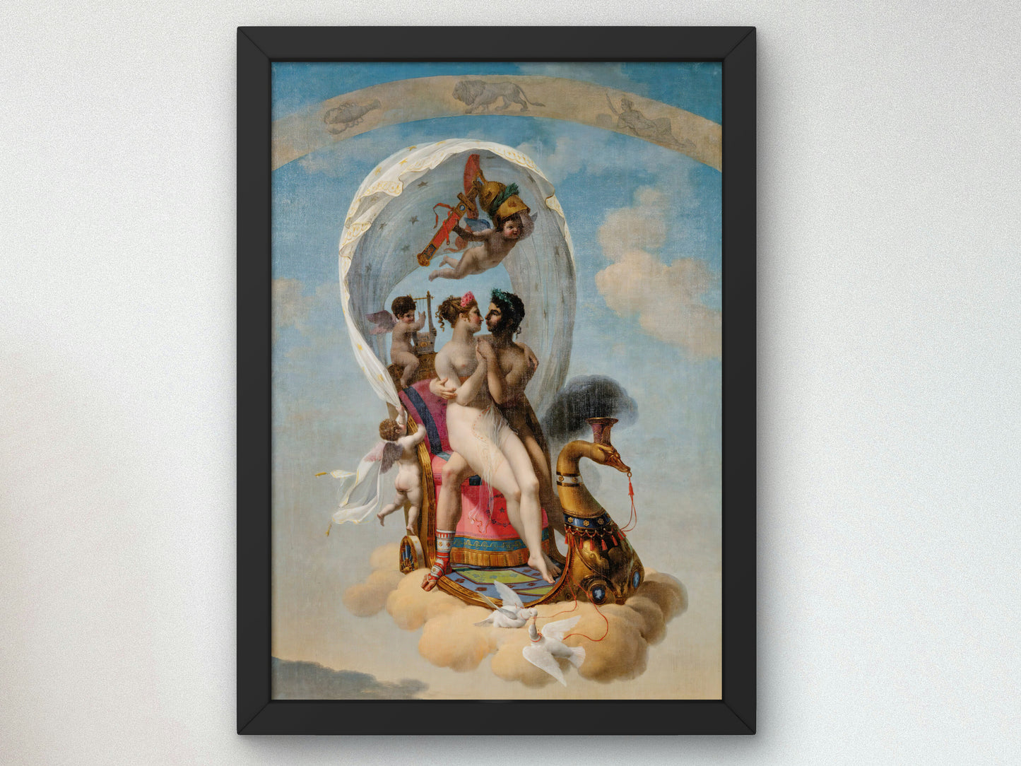 Four Seasons Spring by Jean Baptiste Debret 1804, Wall Art Print, Fine Art Reproduction, Museum Quality Decor, Poster